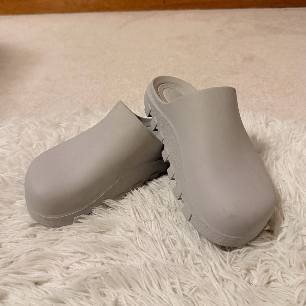 FP Movement by Free People Light Gray Clogs